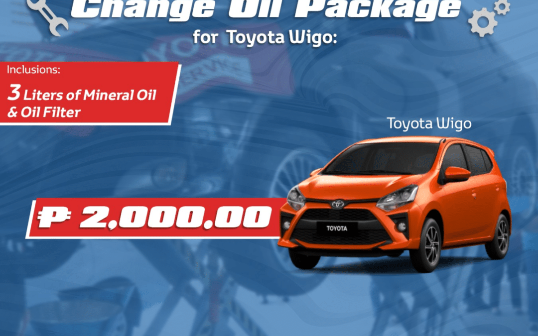 Change Oil for Toyota Wigo